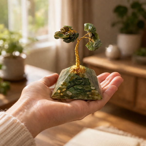 Green Jade Crystal Tree