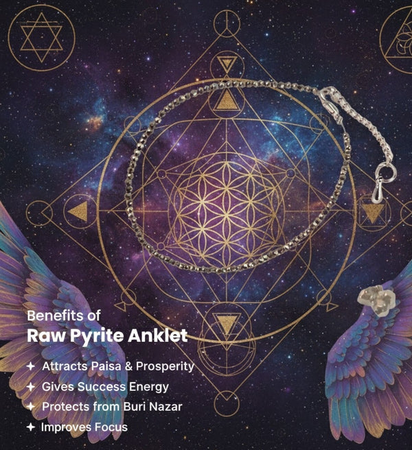 Raw Pyrite Anklet