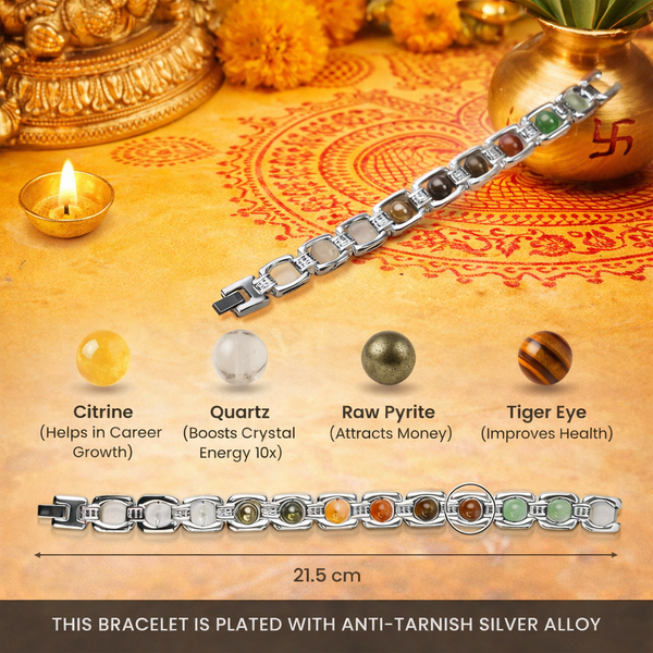 Metal Dhan Yog Bracelet - Silver