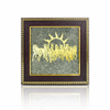 7 Horses on Raw Pyrite Frame
