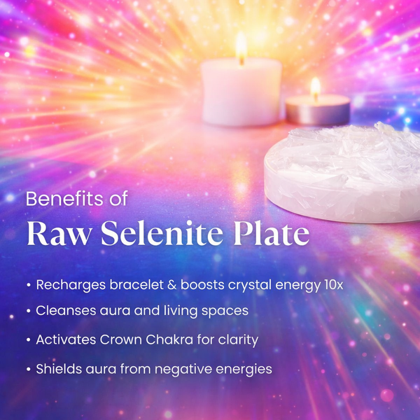 Raw Moroccan Selenite Plate