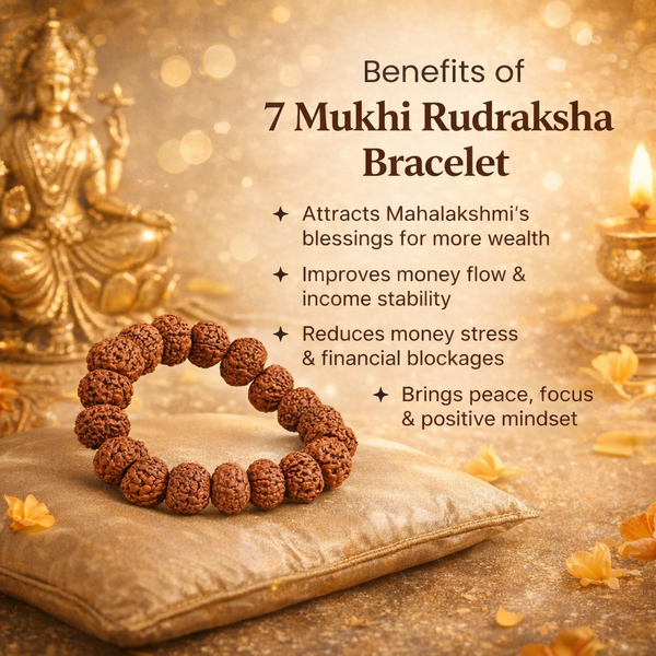 7 Mukhi Rudraksha Bracelet