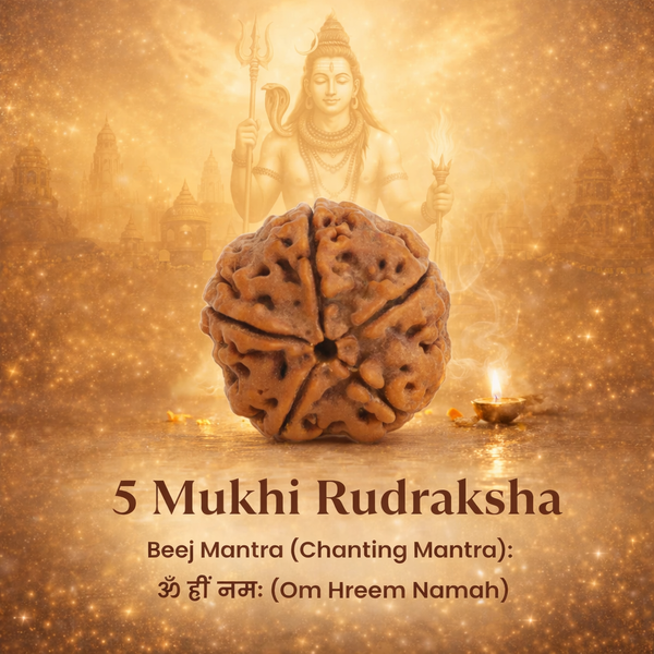 Kashi Siddh Nepal Origin 5 Mukhi Rudraksha - 17mm to 22mm