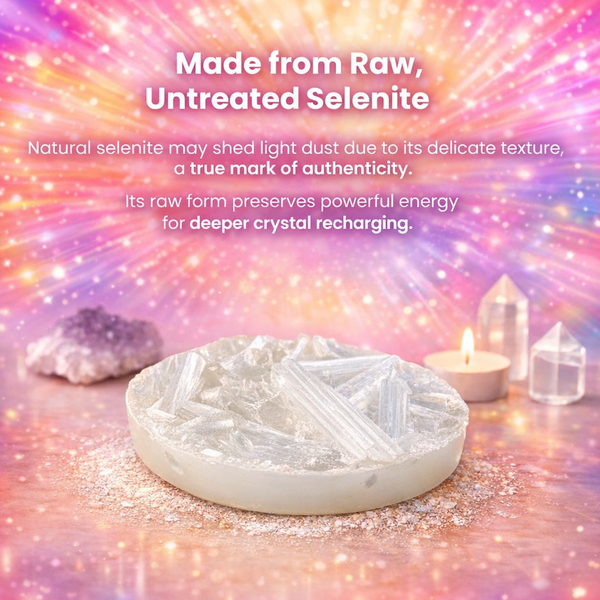 Raw Moroccan Selenite Plate