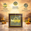 7 Horses on Raw Pyrite Frame