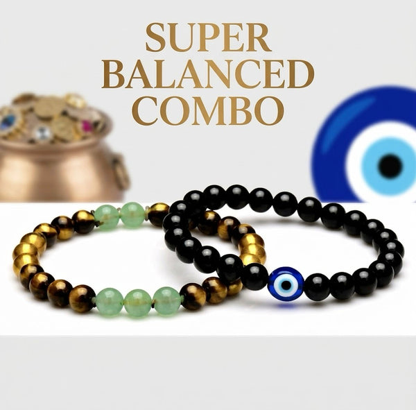 THE SUPER BALANCED COMBO - MONEY MAGNET+NO NAZAR EVIL EYE with BLACK TOURMALINE