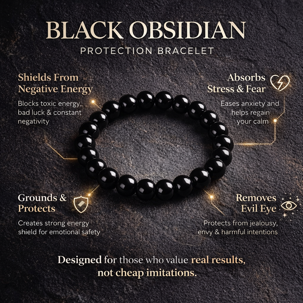 Richie Rich Combo (Pyrite bracelet + Black Obsidian Bracelet)