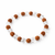 5 Mukhi Rudraksha Bracelet With White Crystals